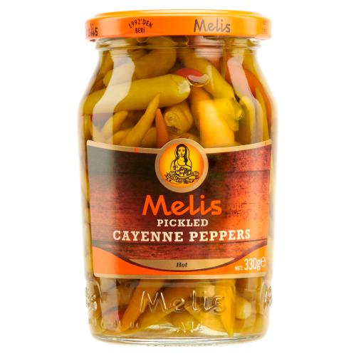 MELIS CAYENNE PEPPERS PICKLE HOT 330 G